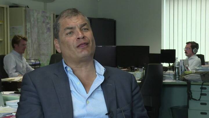 Correa denuncia 'complot' de Ecuador detrás de orden de detención - Fuente: AFP