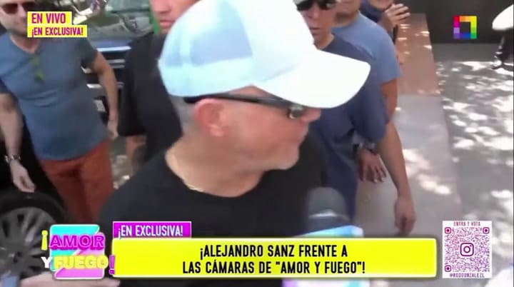 La reacción de Alejandro Sanz cuando le preguntaron por Stephanie Cayo
