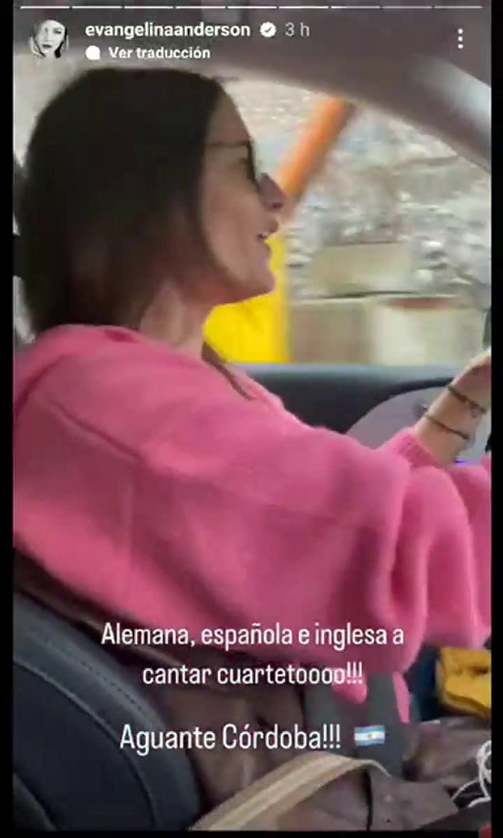 Evangelina Anderson mostró la costumbre argentina que les enseñó a sus amigas de Alemania