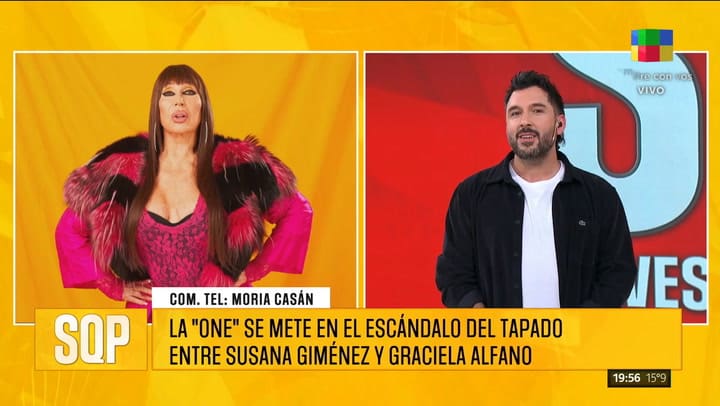 Moria Casán opinó de la separación de Pampita
