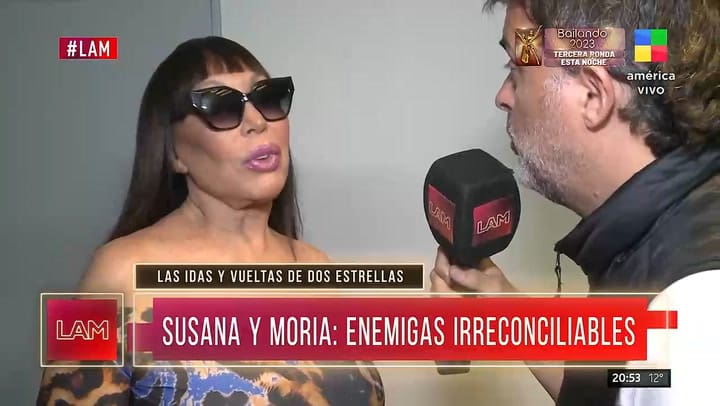 Moria Casan le responde sin filtro a Susana Gimenez