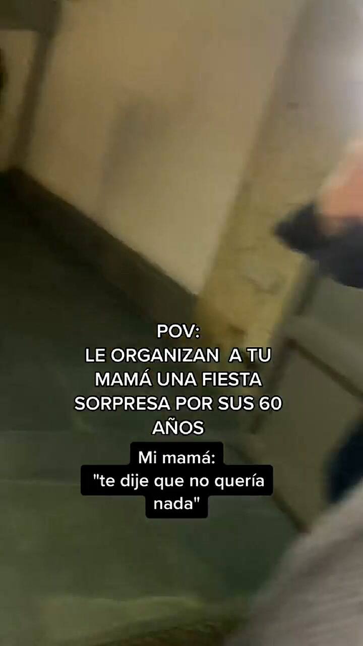 La tiktoker grabó la reacción de su mamá en su fiesta sorpresa