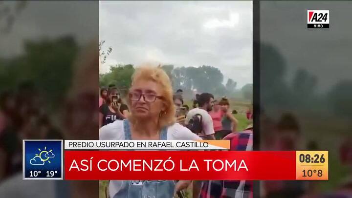 Toma de tierras en Rafael Calzada