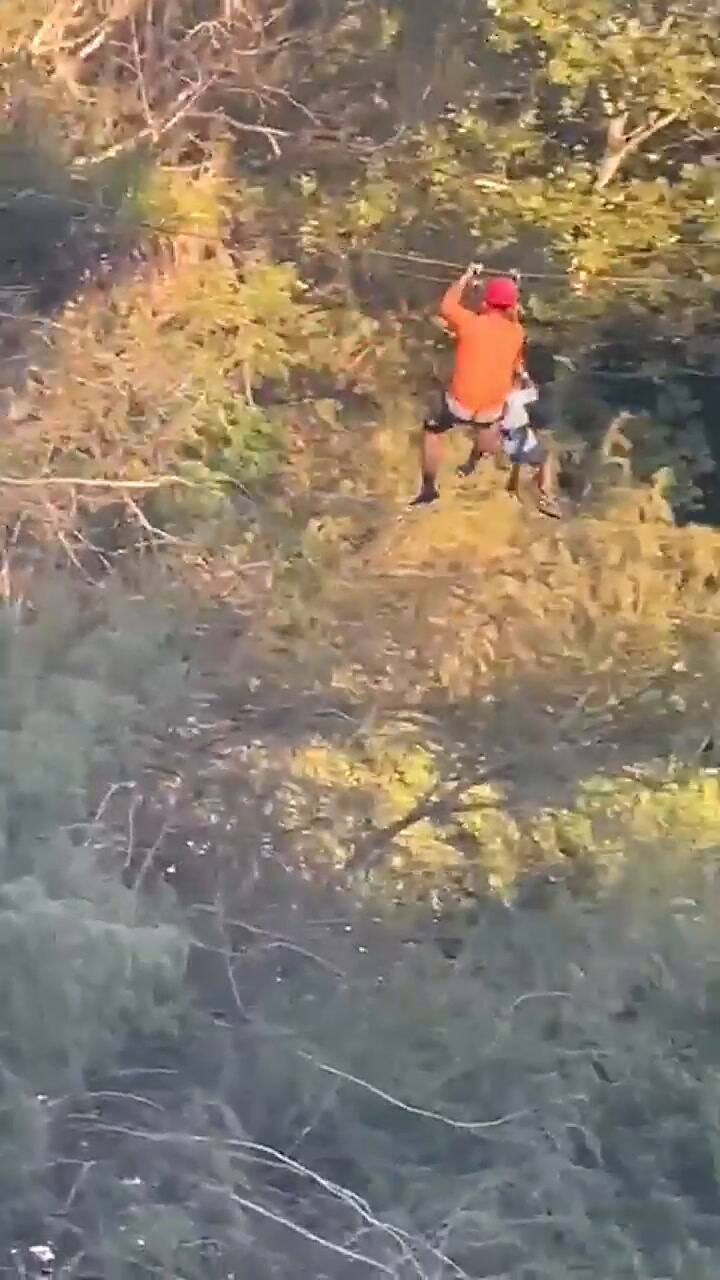 Así fue la caída del niño de seis años desde la tirolesa