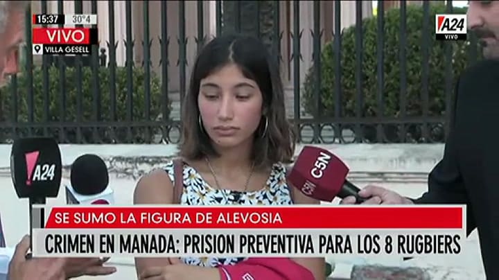 Habla la novia de Fernando Báez Sosa - Fuente: A24