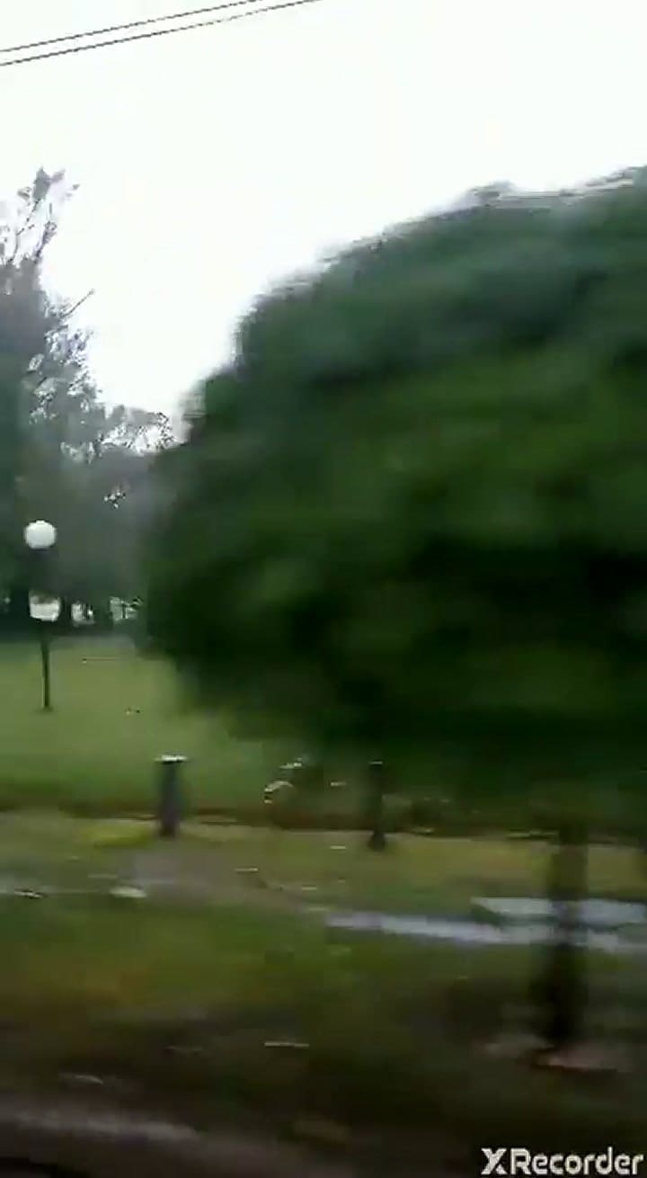 Así quedó el Parque Municipal de Pigüe luego del tornado - Fuente: Twitter