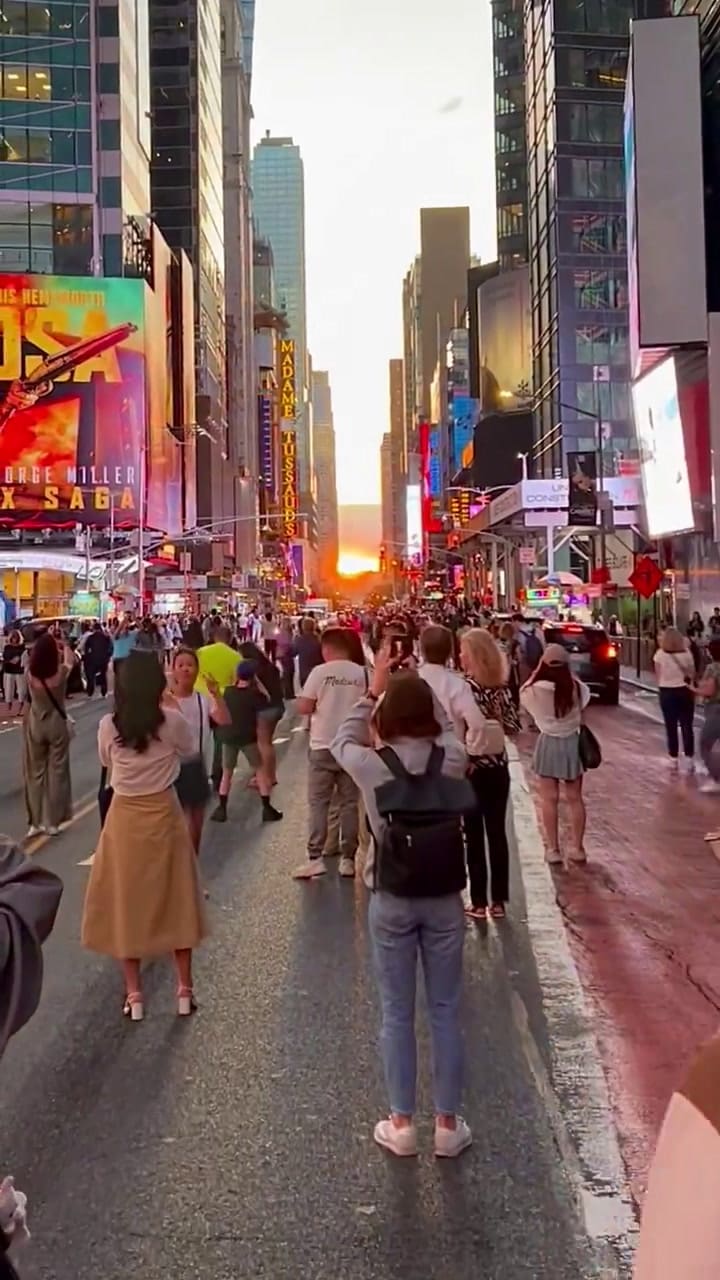 El último Manhattanhenge en Nueva York