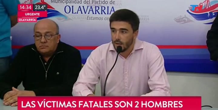 Conferencia de prensa del intendente de Olavarría tras el trágico show del Indio Solari