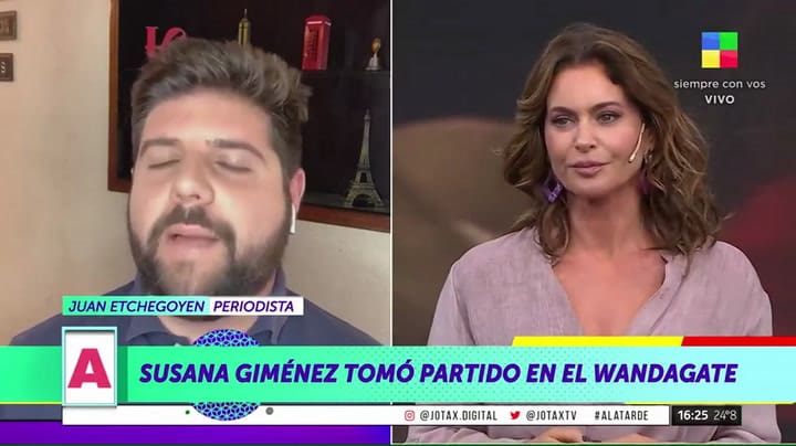 Según Juan Etchegoyen, se habría roto la relación entre Wanda Nara y Susana Giménez