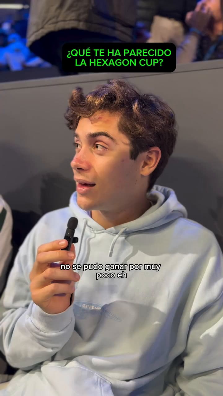 Franco Colapinto dejó sus sensaciones del torneo de pádel que se realiza en Madrid