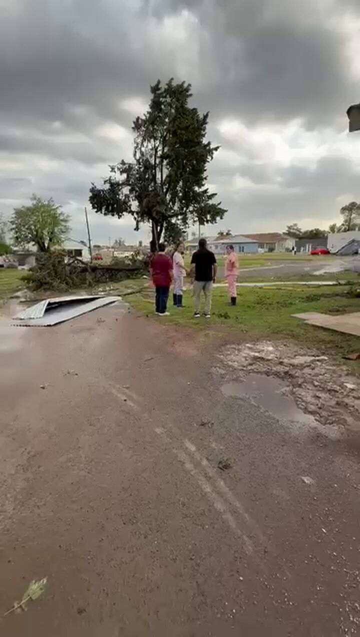 Damage was recorded in Carlos Casares due to a strong storm