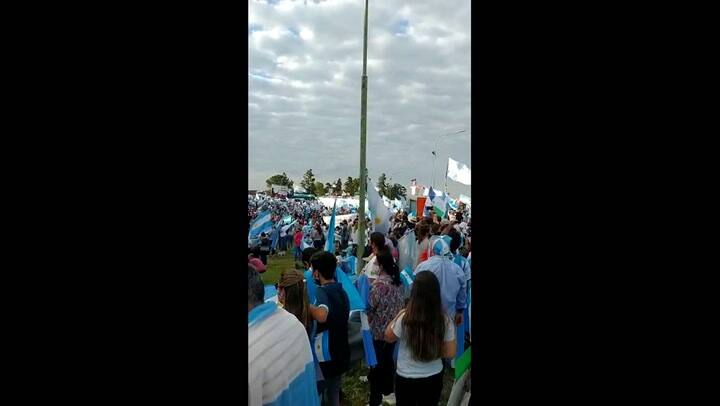 La protesta en Avellaneda, Santa Fe