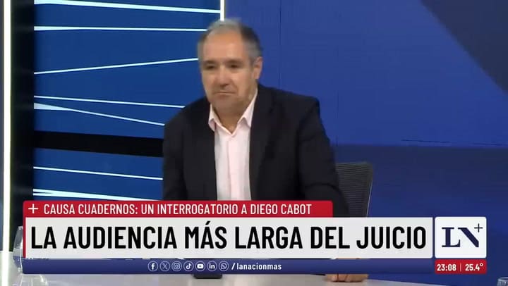 "Haría lo mismo": Diego Cabot y un interrogatorio en la causa Cuadernos que pasará a la historia