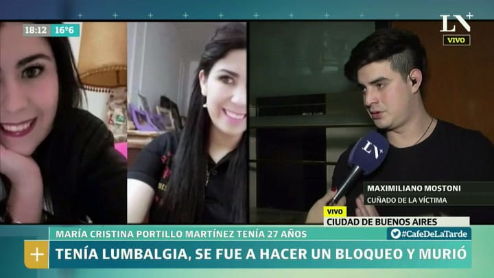 Habló el cuñado de la mujer que murió en el Diagnóstico Médico