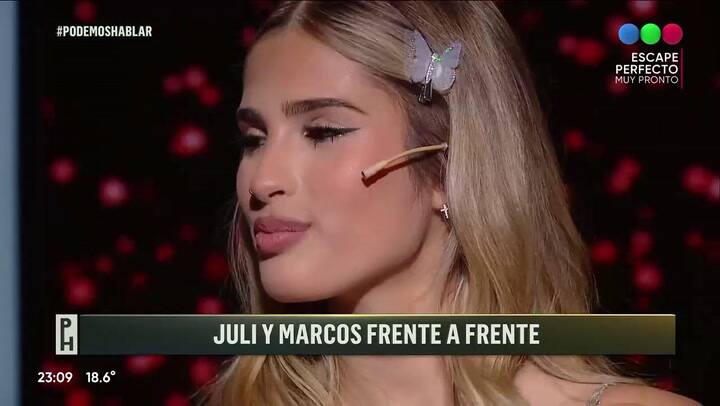 Julieta y Marcos hablaron de la fantasía de la gente por verlos juntos como pareja