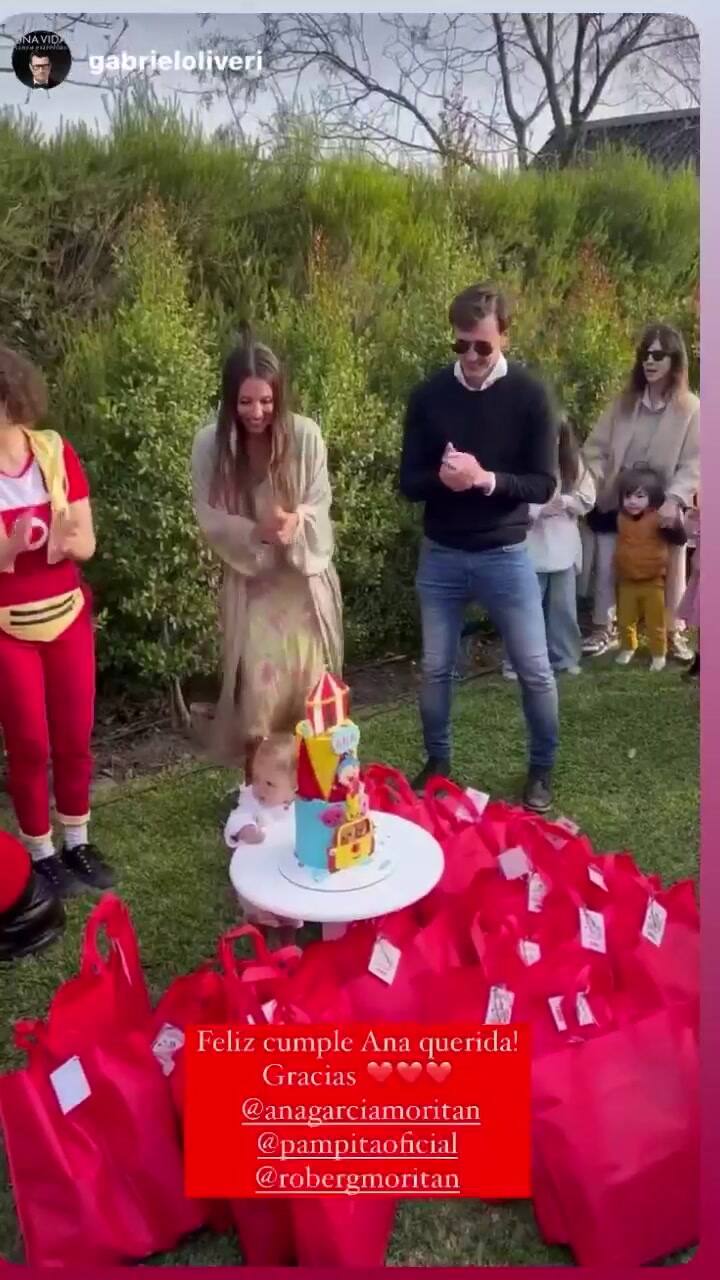 El festejo de cumpleaños de Ana, la hija de Pampita y García Moritán