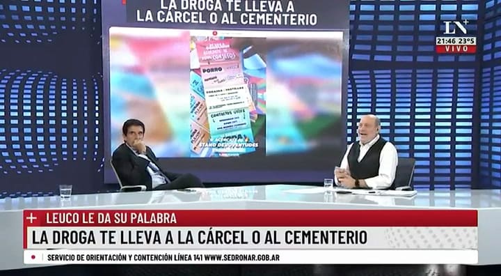 Alfredo Leuco: “La droga te lleva a la cárcel o al cementerio”