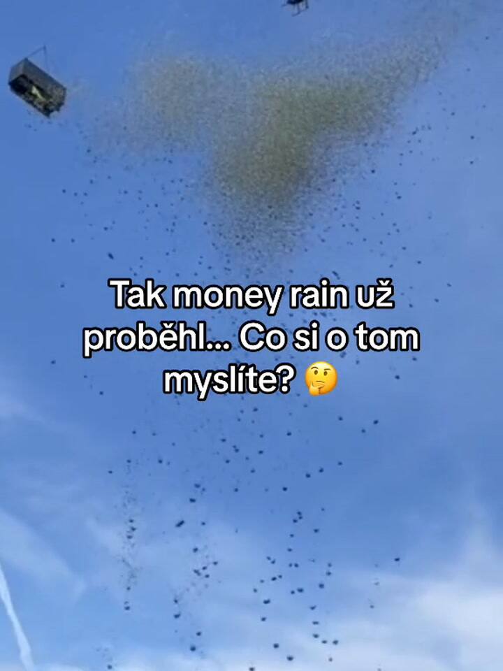 Un influencer lanzó un millón de dólares desde un helicóptero