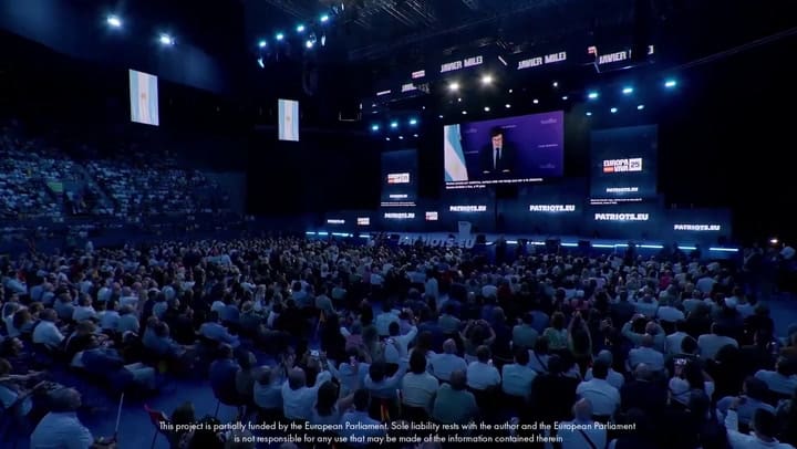 El discurso de Milei en un acto de Vox