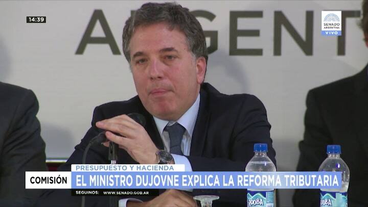 Dujovne señaló como 'crucial' el proyecto de reforma tributaria