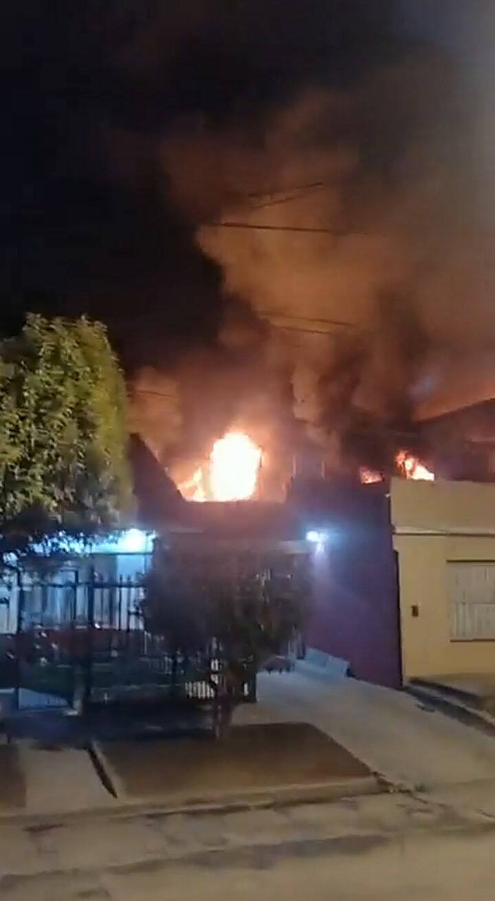 Así se ve el incendio de San Martín