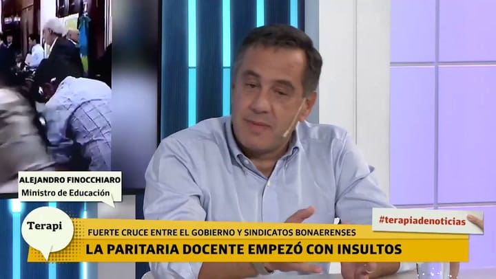 Alejandro Finocchiaro: 'Lo que pasó en la reunión paritaria fue bochornoso'