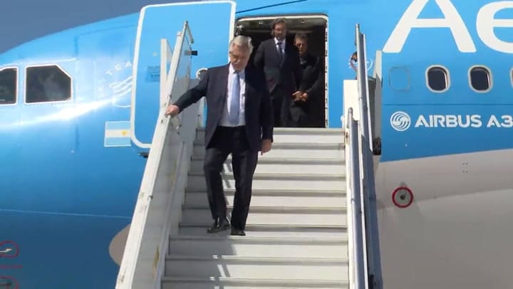 Alberto Fernández llegó a Múnich para participar del G-7