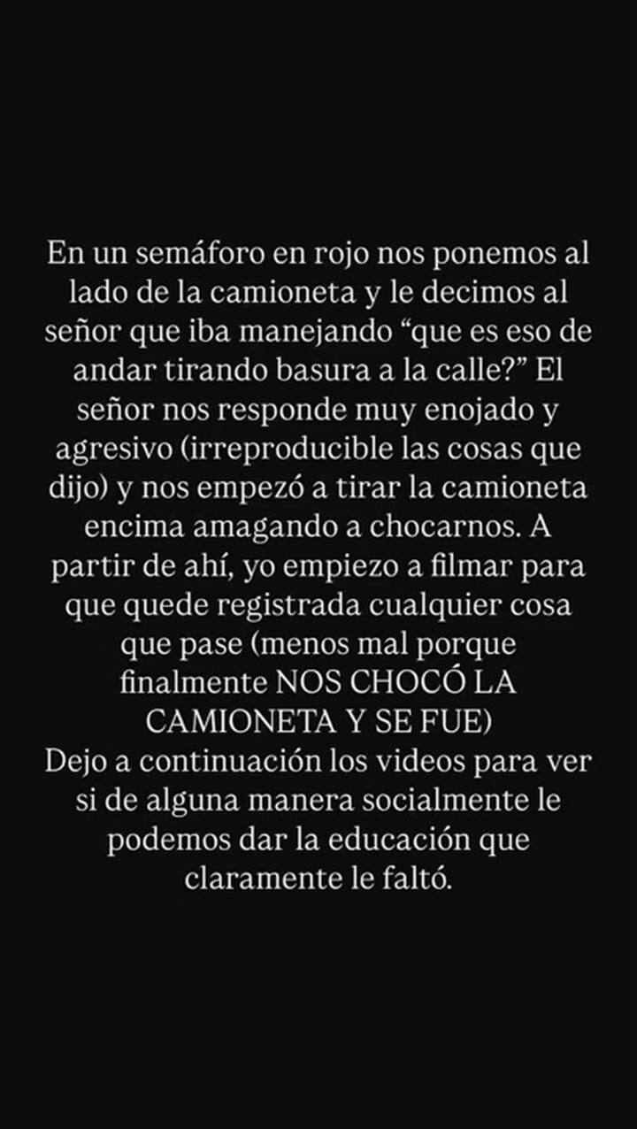 la violenta reacción de un hombre al que le recriminaron por tirar basura desde su auto