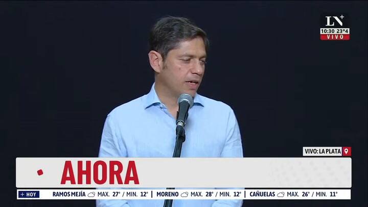 Habla Axel Kicillof El Voto Es Una Expresión De Solidaridad