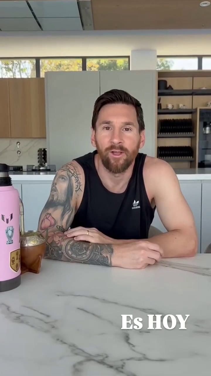 Lionel Messi presentó el evento Párense de Manos 2