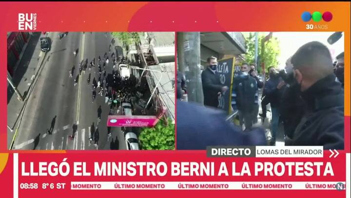Las declaraciones de Sergio Berni - Fuente: Telefe