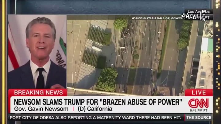 La advertencia de Gavin Newsom a otros gobernadores sobre la intervención de Trump en California