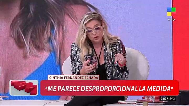 La palabra de Cinthia Fernández tras su salida del programa de Moria Casán