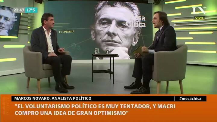 Marcos Novaro: 'Macri quiere un segundo mandato para reivindicarse, él sabe que este fue malo'
