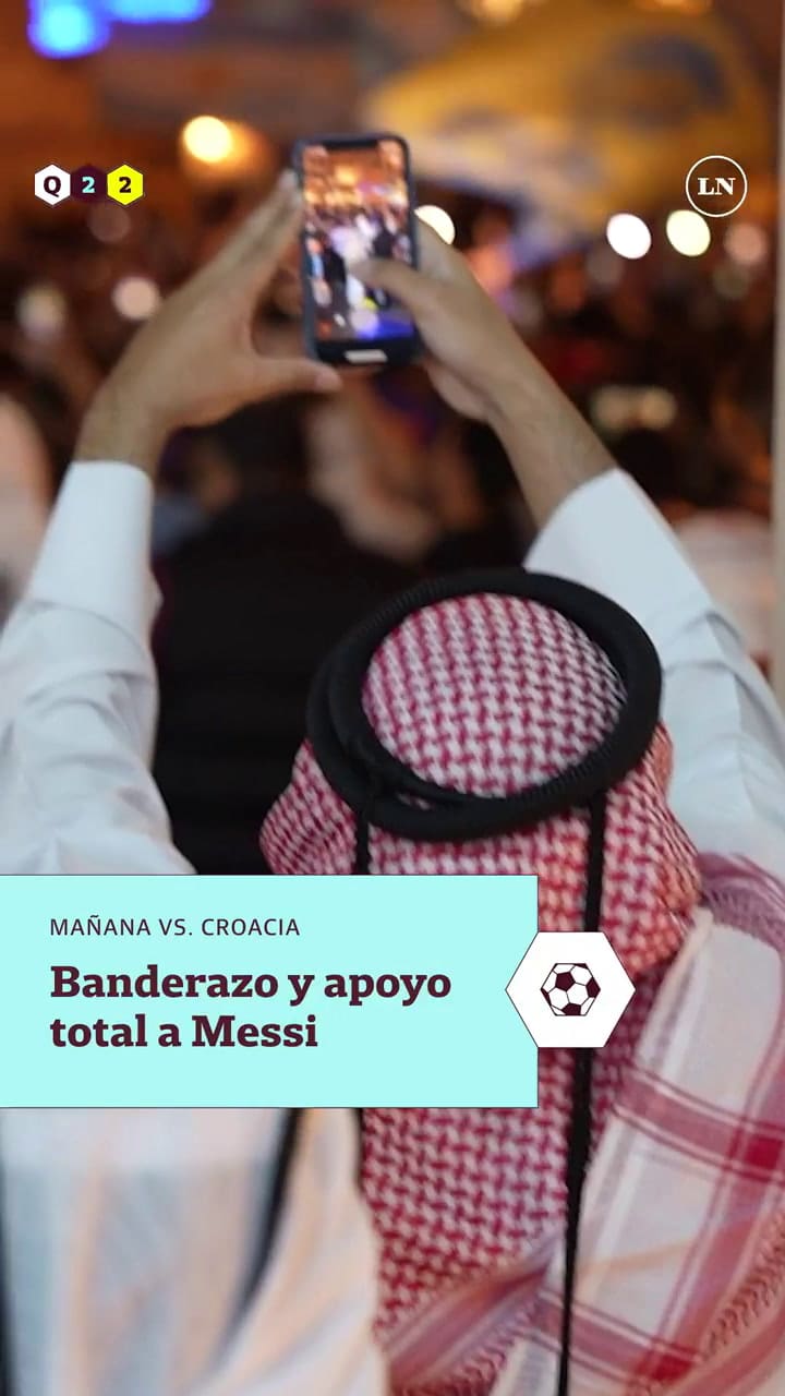 El banderazo de la previa vs. Croacia