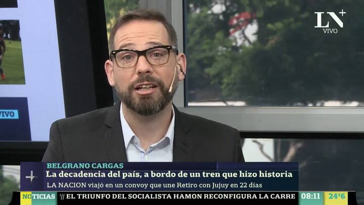 La decadencia del país, a bordo de un tren que hizo historia