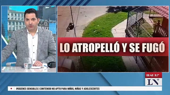 Banfield: atropello a un ciclista y escapo sin ayudarlo