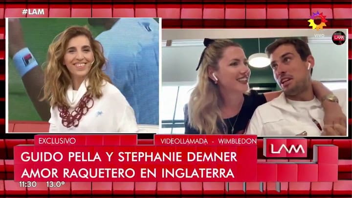 Guido Pella contó en LAM qué lo tiene tan enamorado de su novia - Fuente: eltrece