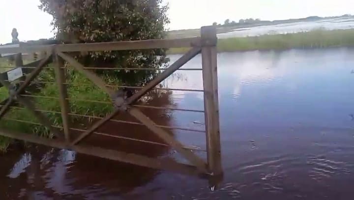 Los caminos se convirtieron en ríos