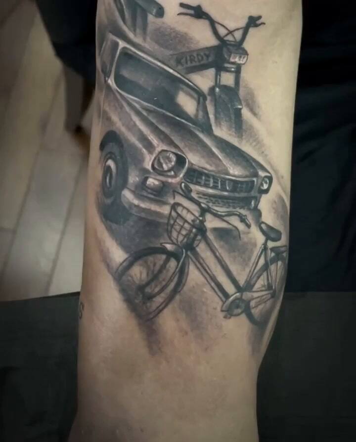 Los nuevos tatuajes de Di María: de Bart Simpson a las figuritas del Mundial