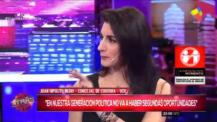 Juliana Santillán, contra Scioli, el 12 de mayo de 2017