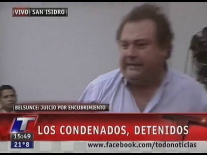 La reacción de Bártoli tras escuchar la sentencia (TN)