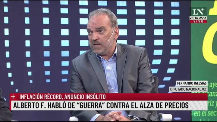 Fernando Iglesias: 'el problema es que nadie refinancia a este gobierno'