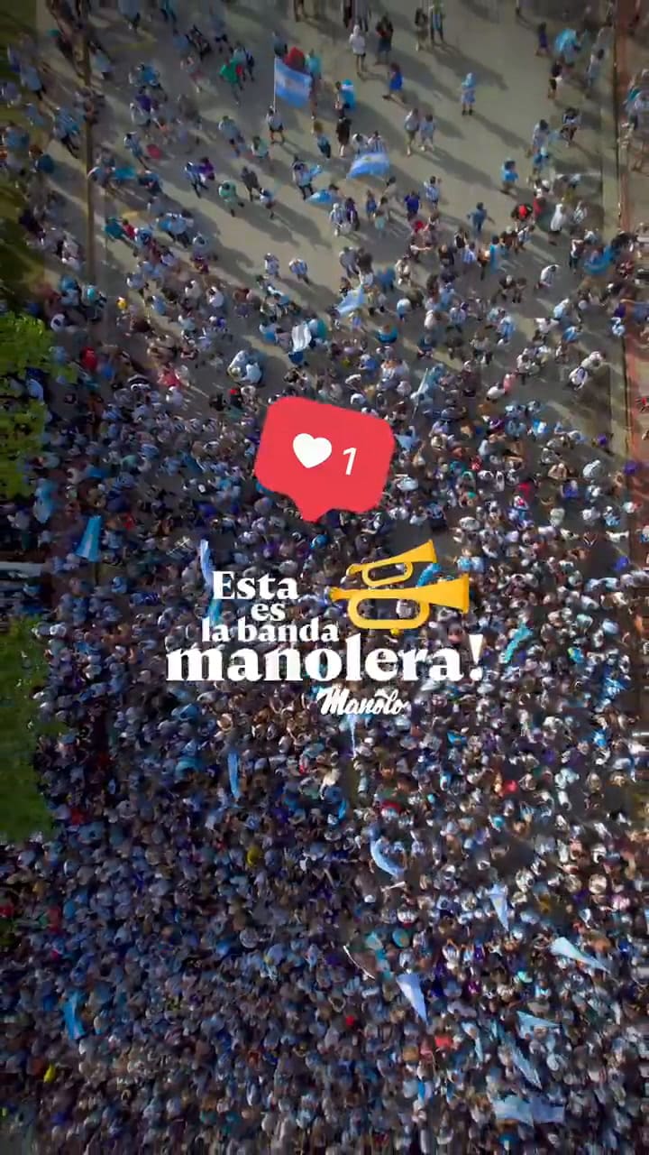 La euforia de argentinos en Miami captada con dron