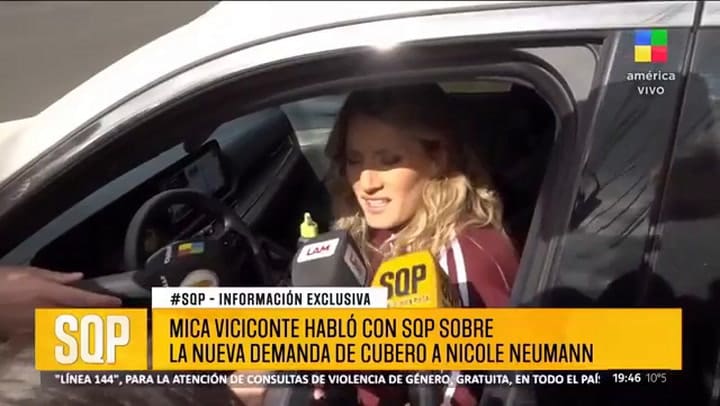 Mica Viciconte habló del conflicto entre Nicole Neumann y Fabián Cubero
