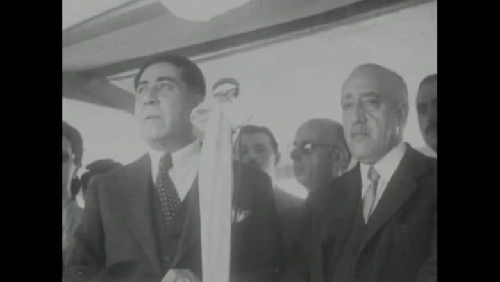 José Roger Balet Inaugura Escuela En Santa Rosa, La Pampa, en 1948