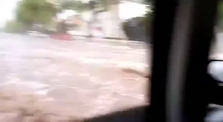 La tormenta en el Parque General San Martín de la ciudad de Mendoza