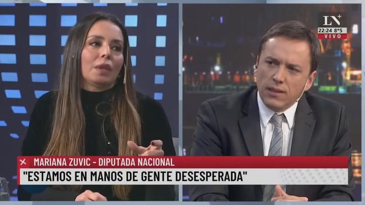 Mariana Zuvic acusó a Miguel Pichetto de ser “cómplice” de la impunidad