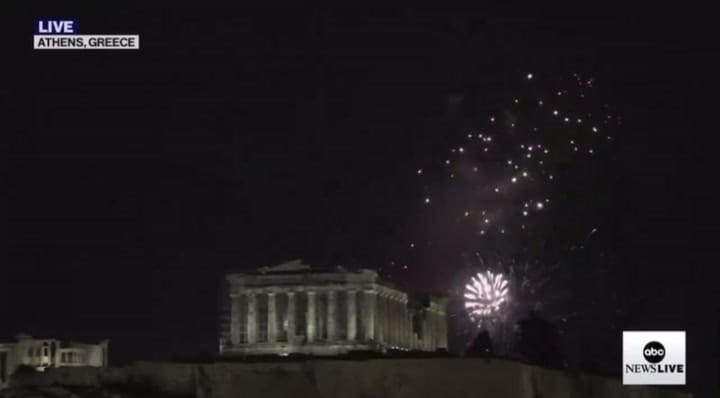 Así recibió el 2024 Atenas