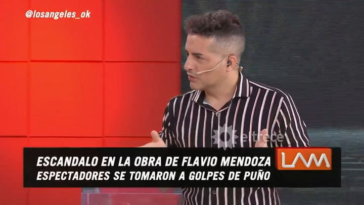 Video: varios espectadores se agarraron a las piñas en la obra de Flavio Mendoza - Fuente: eltrece